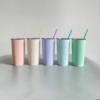 Bouteille en acier inoxydable à double paroi isolation tasse de café avec couvercle boisson tumblers 10oz 20oz