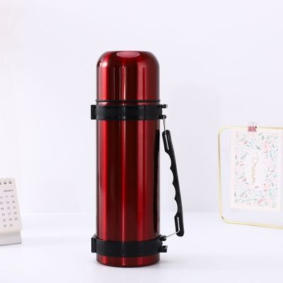 Bouteille à vide en acier inoxydable à double paroi personnalisée pour thermos isolé de style sportif