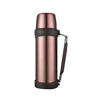Bouteille d'eau en acier inoxydable de 1000 ml, cuve isolée sous vide thermique avec poignée en forme de balle