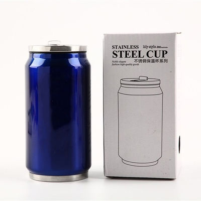 Couvercle à paille à double paroi Cola en acier inoxydable peut aspirer bouteille de thermos 12 oz/17 oz