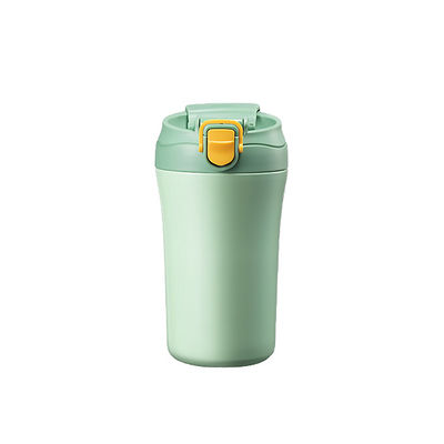 Tabou à café de voyage isolé en acier inoxydable avec logo personnalisé et couvercle anti-déversement