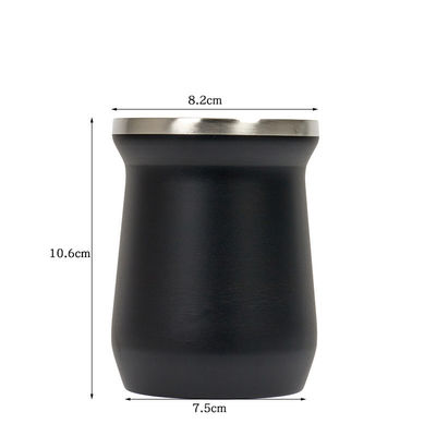 Coupe de thé en acier inoxydable mate tasse à large bouche pour tasses de bière personnalisées et café isolé