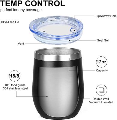 350ml étain de verre de vin Le choix ultime pour le camping et les voyages en plein air