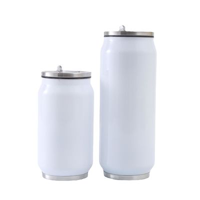 Colère sous vide de sublimation en acier inoxydable 12 oz avec paille et couvercle inclus