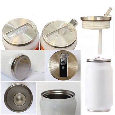 Colère sous vide de sublimation en acier inoxydable 12 oz avec paille et couvercle inclus