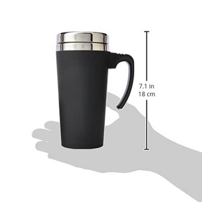 16 oz Thermos isolé Bureau tasse de café en acier inoxydable avec poignée matériel moderne