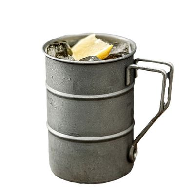 380 ml Métal Voyage Camping tasse à café Portable en acier inoxydable 304 tasses de bière pour l'eau