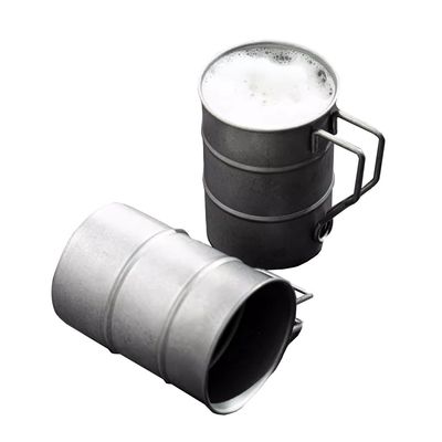 380 ml Métal Voyage Camping tasse à café Portable en acier inoxydable 304 tasses de bière pour l'eau