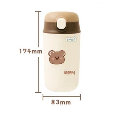 480 ml Capacité Cute Cartoon Kids Bouteilles d'eau Camouflage Thermos pour le retour à l'école