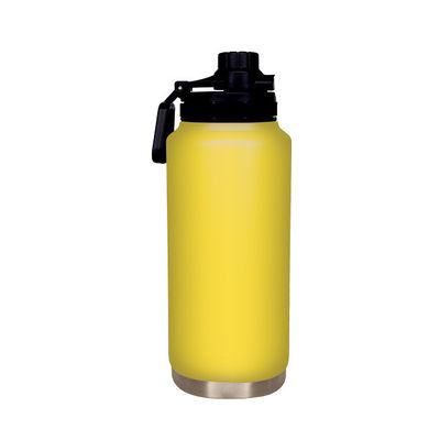 Logo personnalisé Coupe droite Bouteille d'eau en acier inoxydable 32 oz 1000 ml Coupe métallique isolée
