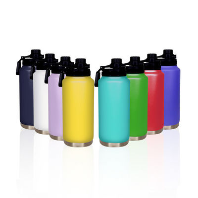 Bouteille d'eau isolée à double paroi 1L en acier inoxydable
