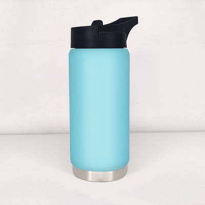 Bouteille d'eau à large bouche isolée à 550 ml, avec couvercle, pour tous
