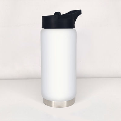 Bouteille d'eau à large bouche isolée à 550 ml, avec couvercle, pour tous