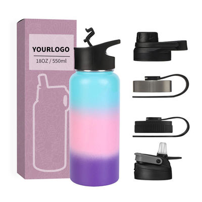 650 ml bouteille à vide en métal Le parfait compagnon de voyage pour les sports en plein air et les affaires