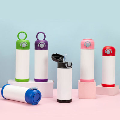 12 oz Sublimation Blanc Blanc Bouteille pour enfants en acier inoxydable à double paroi