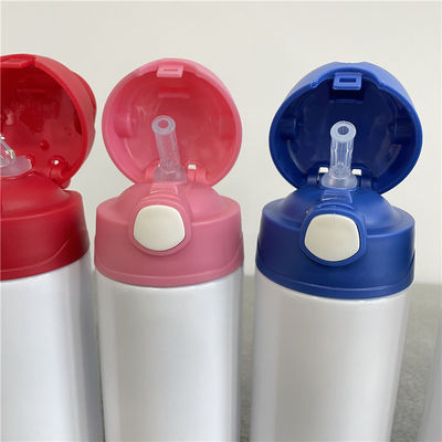 12 oz Sublimation Blanc Blanc Bouteille pour enfants en acier inoxydable à double paroi