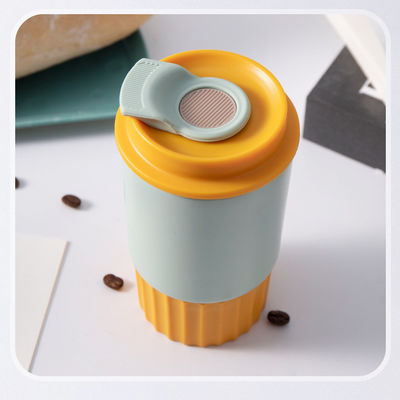 Bouteille de voyage à vide en acier inoxydable 350 ml Bouteille de café isolé réutilisable avec couvercle de joint