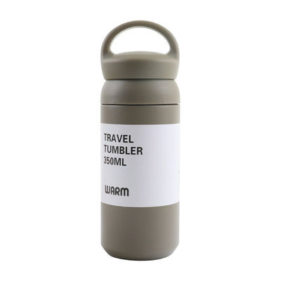 Bouteilles d'eau isolantes en acier inoxydable bleu de 500 ml avec poignée pour boissons chaudes ou froides