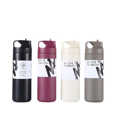 550 ml bouteilles isolantes sous vide en acier inoxydable Thermoses pour le fitness sportif à double paroi