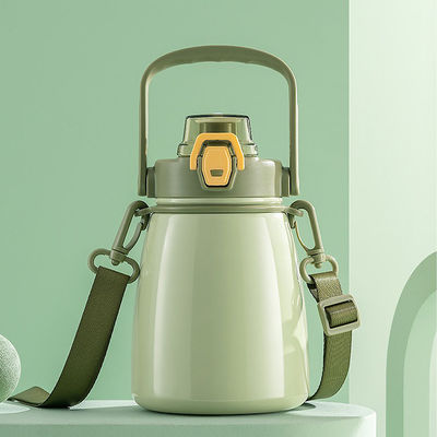 Personnaliser Gym Stocked chaud et froid Bouteille d'eau isolée élégante avec paille Logo personnalisé