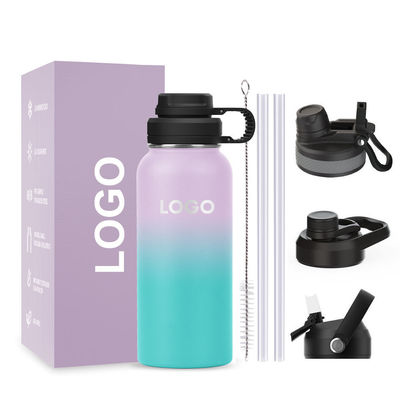 Voyage en plein air Occasion Camping 32 oz Bouteille d'eau en acier inoxydable avec isolation