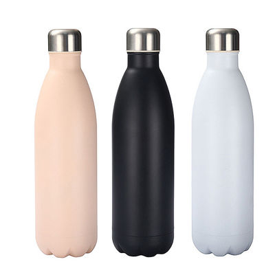 Fonction Bouteille d'eau recyclable avec couvercle 1 litre en acier inoxydable isolé pour le sport