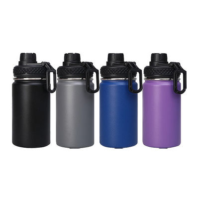 Bouteilles d'eau réutilisables pour le sport Bouteilles d'acier inoxydable à vide isolées avec poignée