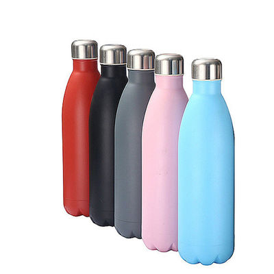 Bouteille d'eau sportive en acier inoxydable de 1000 ml réutilisable et imperméable pour les familles actives