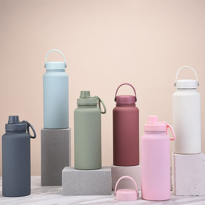 Bouteilles sous vide 1 litre tasse de café avec couvercle vélo sportif bouteille d'eau pour la performance
