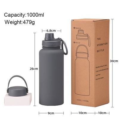 Set de flacons sous vide bouteille d'eau isolée en poudre pour les campings