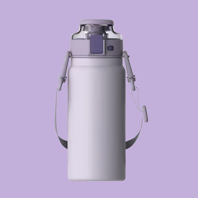 Bouteille d'eau thermique à large bouche en acier inoxydable à double isolation avec poignée 342,2 g
