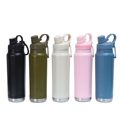 Bouteille thermique sous vide en acier inoxydable Oem Bouteille d'eau sous vide en poudre pour sport