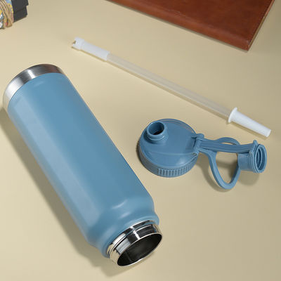 Bouteille thermique sous vide en acier inoxydable Oem Bouteille d'eau sous vide en poudre pour sport