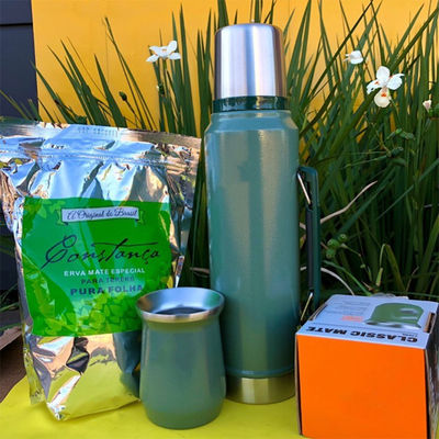 Coupe de thé Yerba Mate personnalisable Gobelets de voyage isolés sous vide Parfait pour l'efficacité B2B