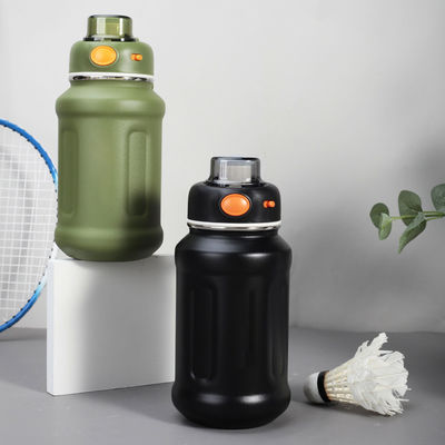 Bouteille d'eau isolée en acier inoxydable avec couvercle incurvé