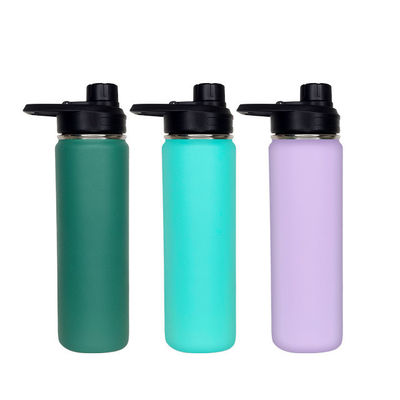 650ml Gym Bouteille d'eau en métal en acier inoxydable Tumbler pour les sports de plein air Portable