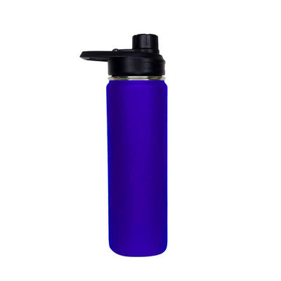 Bouteille d'eau isolée sous vide à double paroi avec logo personnalisé et couvercle droit