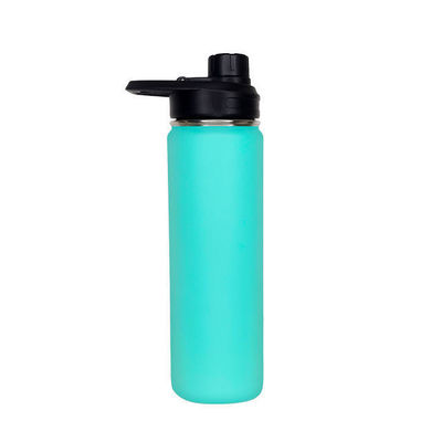 Bouteille d'eau isolée sous vide à double paroi avec logo personnalisé et couvercle droit