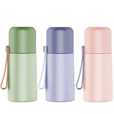 Acceptable OEM/ODM 280ml Portable Mini 304 étui thermos en acier inoxydable pour élèves tasse d'eau