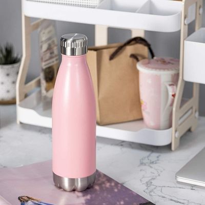 Bouteille à vide en acier inoxydable à double paroi de 500 ml pour garder les boissons chaudes ou froides