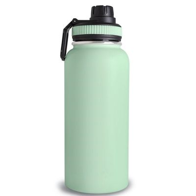 Bouteille de sport en acier inoxydable à double paroi de 32 oz avec poignée couvercle bouteille d'eau sous vide