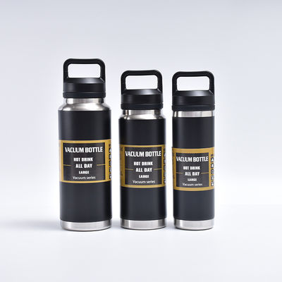 36 oz Logo personnalisé Double paroi en acier inoxydable Yeti Thermoses Bouteille d'eau avec Chug Couvercle