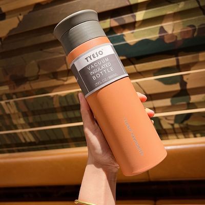 Bouteille d'eau sous vide en acier inoxydable isolé de 350 ml à 500 ml pour tasse de bureau