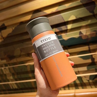 Bouteille d'eau sous vide en acier inoxydable isolé de 350 ml à 500 ml pour tasse de bureau