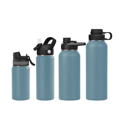 Bouteille d'eau en acier inoxydable 304 à double paroi 18 oz bouteille isolée sous vide avec le dernier couvercle