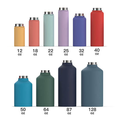 Bouteille d'eau en acier inoxydable 304 à double paroi 18 oz bouteille isolée sous vide avec le dernier couvercle
