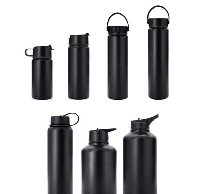 Bouteille d'eau en acier inoxydable 304 à double paroi 18 oz bouteille isolée sous vide avec le dernier couvercle