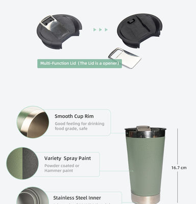 600 ml de tasse de voyage en acier inoxydable Gardez vos boissons à la température parfaite