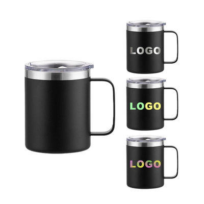 14 oz double isolation en acier inoxydable tasse de voyage personnalisée pour toute la journée boissons chaudes ou froides