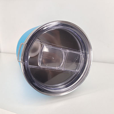Conception de paysage 40 oz Taille type de voiture paille Tumbler avec poignée tasse en acier inoxydable